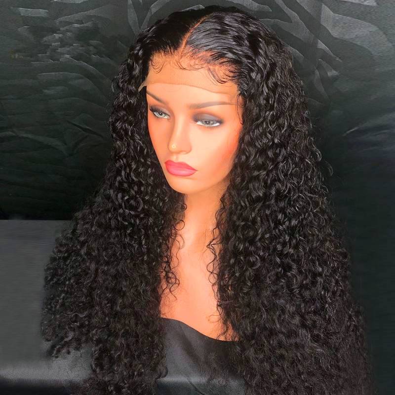 mybombhair 13*6 Lace Front Human Hair Wigs Indian Deep Curly