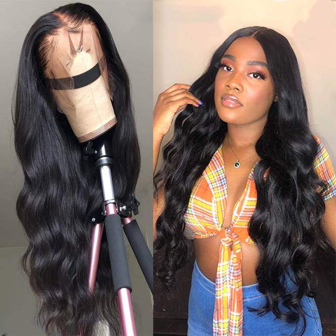 Pre-plucked Straight Full Lace Frontal Wig 13X4 – mybombhair