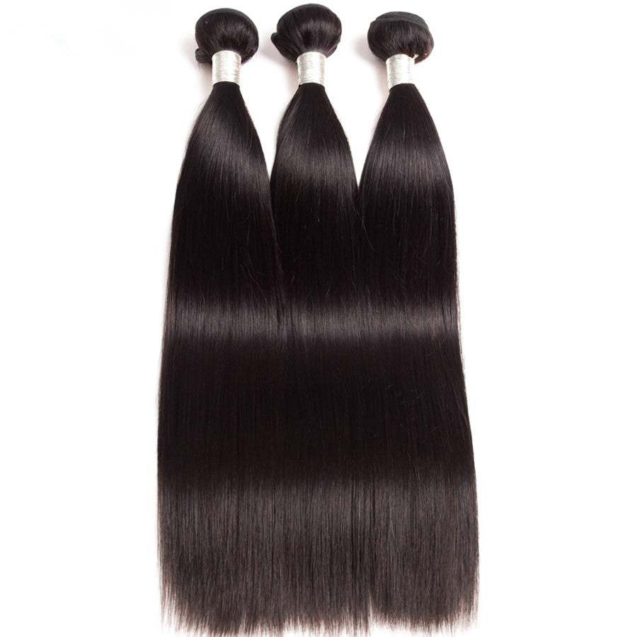 3 Bundles A Lot  8''-30'' Brazilian Straight Virgin Human Hair Weave