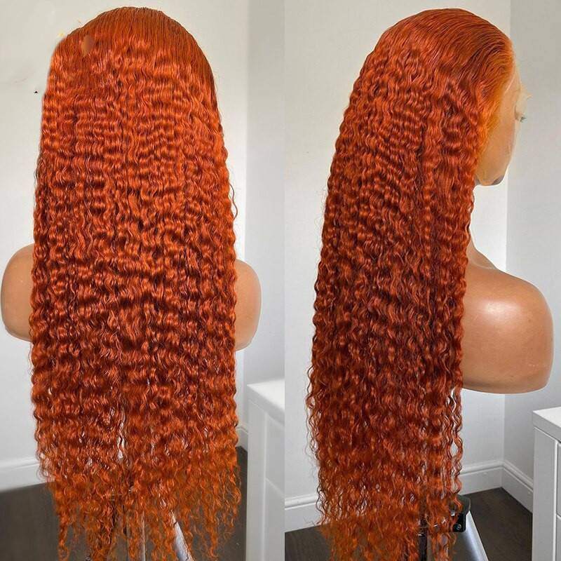 Ginger Pre-Plucked Full Lace Frontal Wig 13X4 Curly