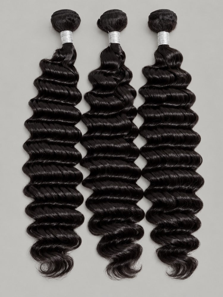 Raw Cambodian Hair Pinapple Deep Wave 3 Bundle Deal