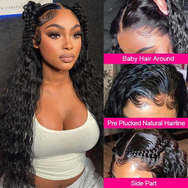 Raw Cambodian Hair Water Wave HD Frontal Wig