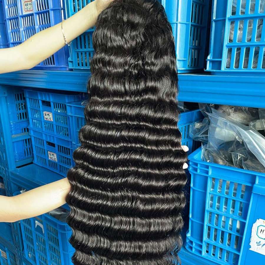 Raw Cambodian Hair Deep Wave HD Closure Wig 250% Density