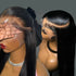 Raw Cambodian Straight Hair HD Frontal Wig