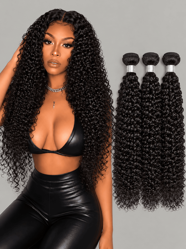 Raw Cambodian Hair Curly 3 Bundle Deal