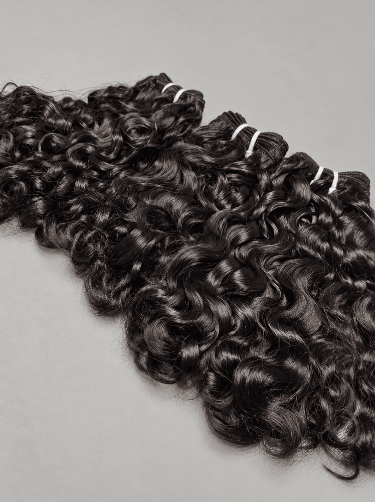 Indian Raw Paradise Curly Super Double Drawn Hair Bundles