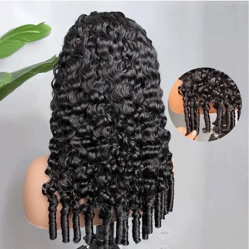 Burmese Curly Hair HD Closure Wig Spiral End 250%
