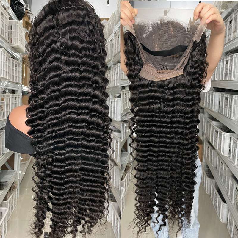Raw Cambodian Hair Deep Wave HD Frontal Wig