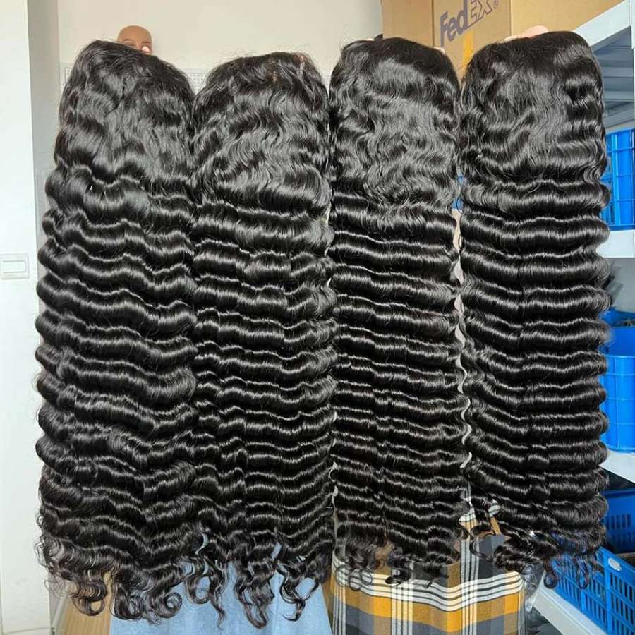Raw Cambodian Hair Deep Wave HD Closure Wig 250% Density