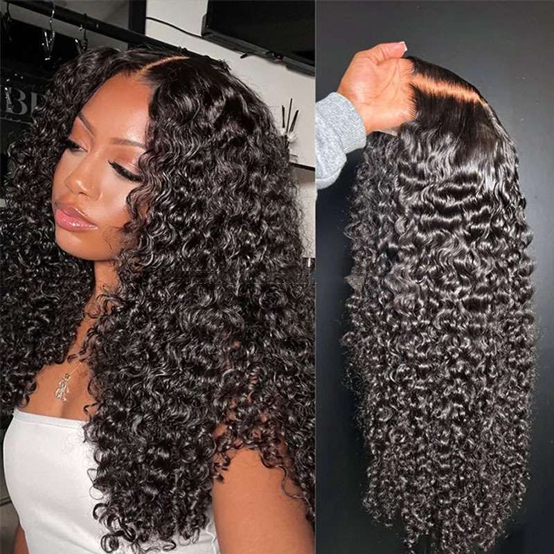 Raw Burmese Curly Hair HD Closure Wig 250%