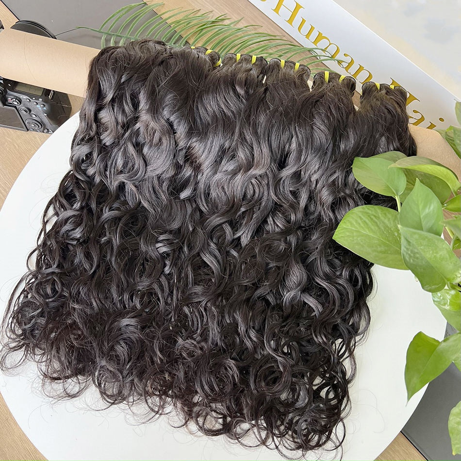 Raw Burmese Hair Natural Wavy 3 Bundle Deal