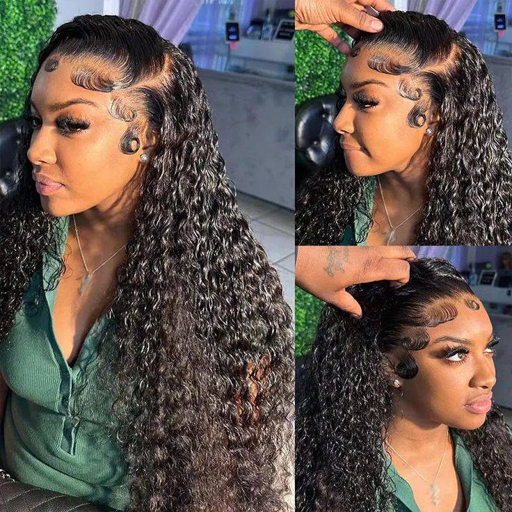 Raw Cambodian Hair Water Wave HD Frontal Wig