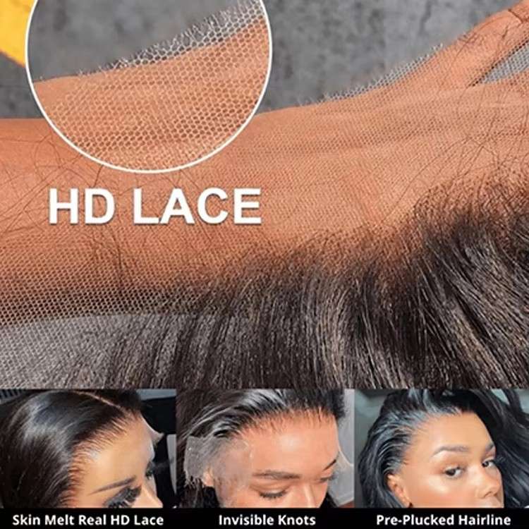 Raw Cambodian Hair Deep Wave HD Frontal Wig