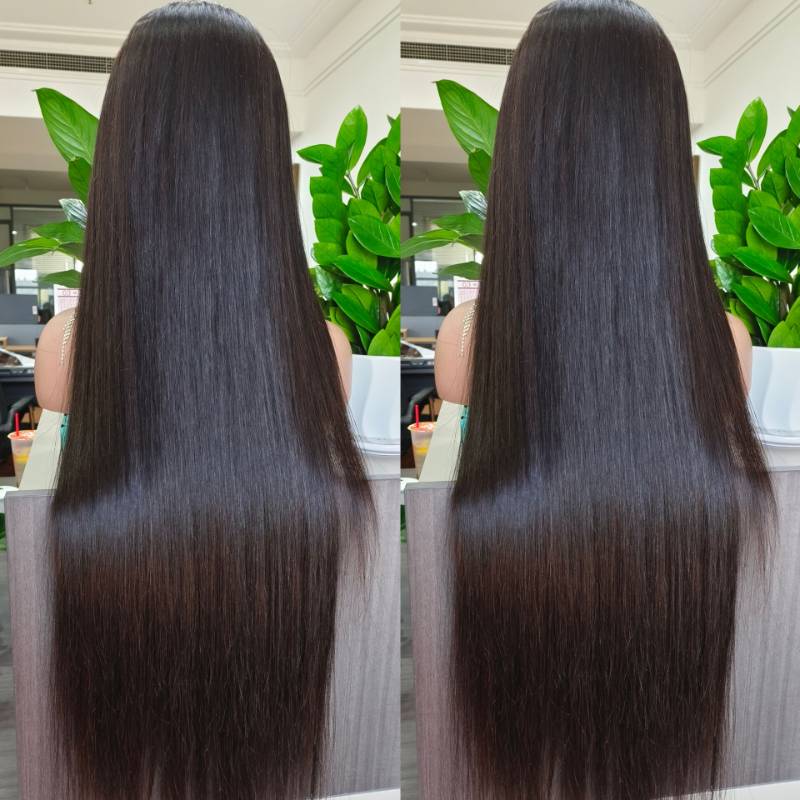Raw Cambodian Straight Hair HD Frontal Wig