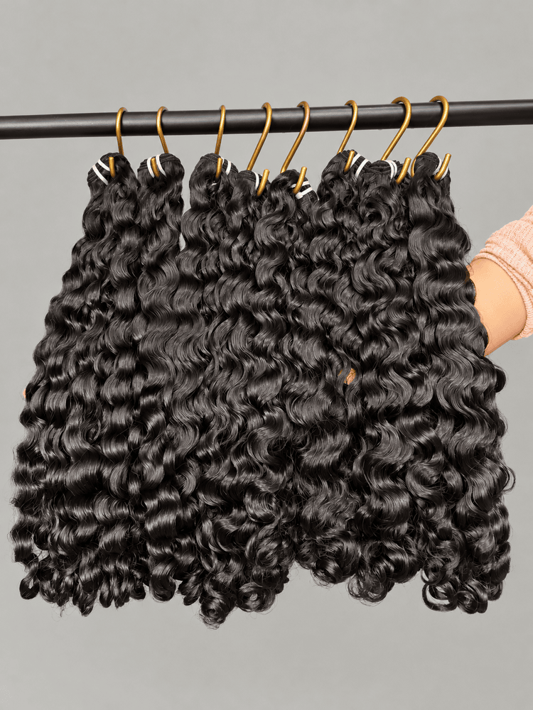 Indian Raw Paradise Curly Super Double Drawn Hair Bundles
