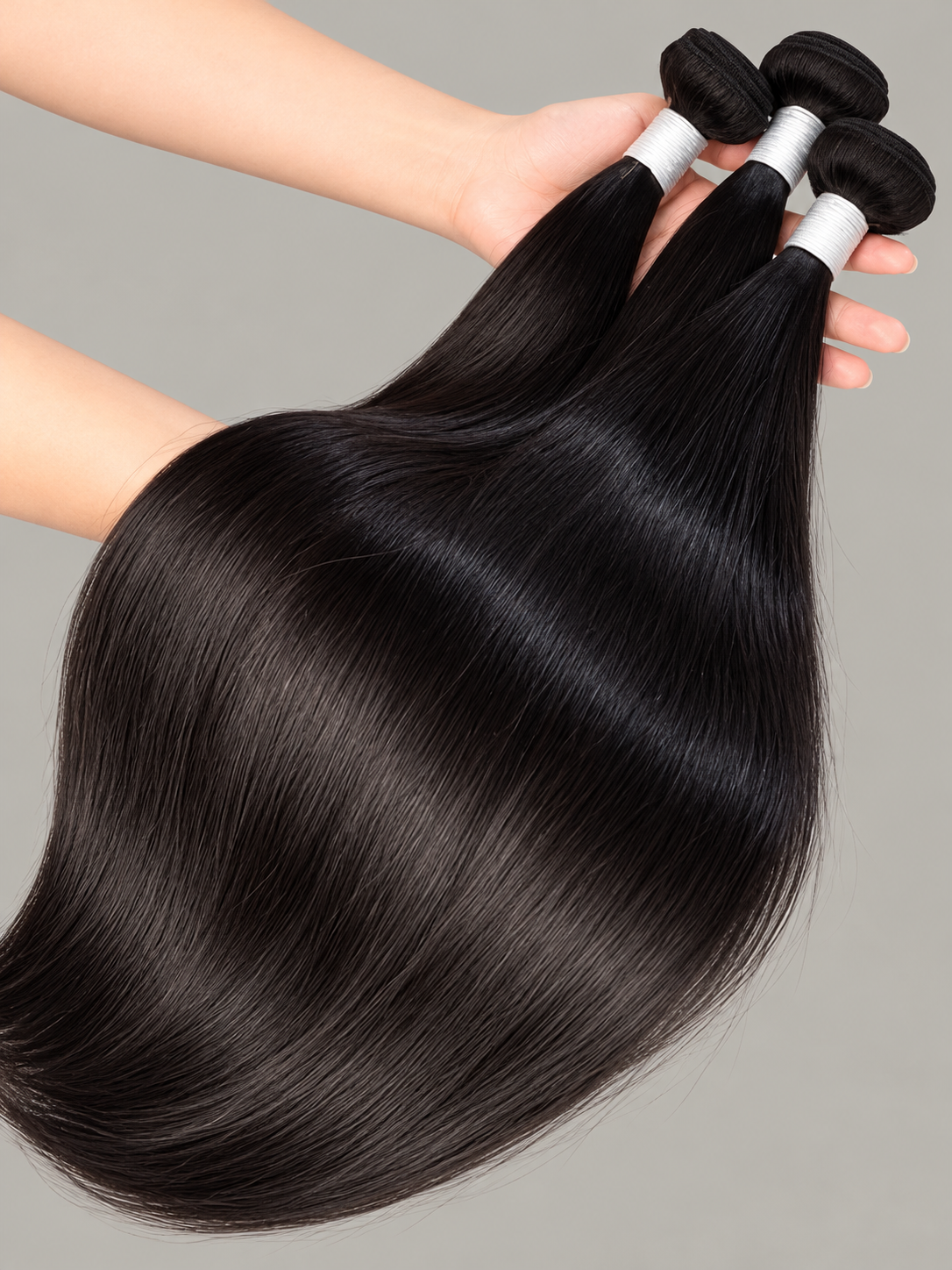Raw Burmese Hair Natural Straight 3 Bundles Deal