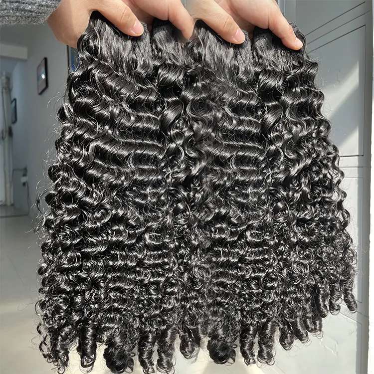 Raw Burmese Curly Hair Spiral Curly End 3 Bundles Deal