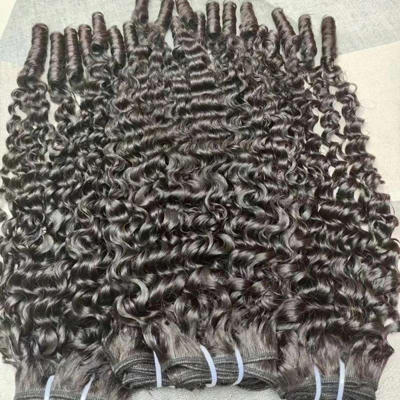 Raw Burmese Curly Hair Spiral Curly End 3 Bundles Deal