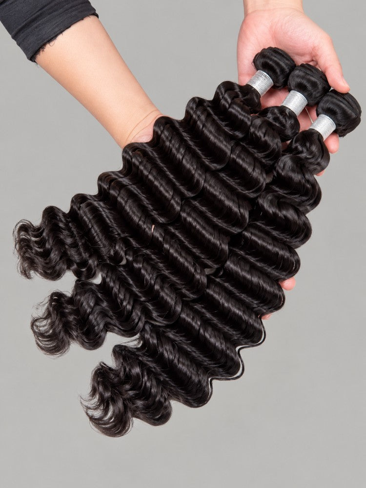 Raw Cambodian Hair Pinapple Deep Wave 3 Bundle Deal