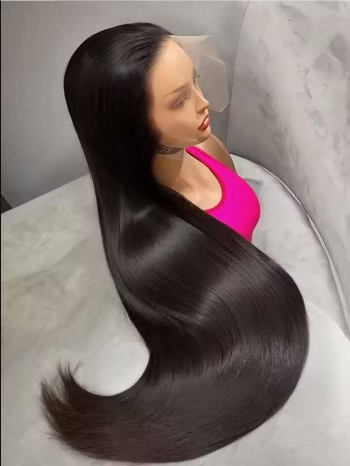 Raw Cambodian Hair Natural Straight HD Frontal Wig 250%