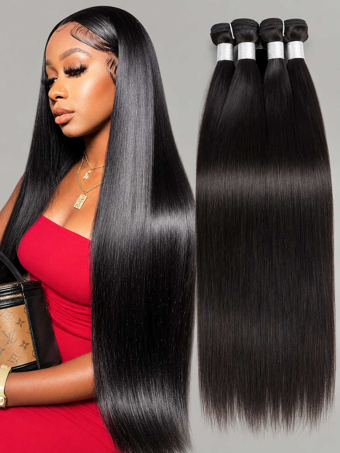 Raw Burmese Hair Natural Straight 3 Bundles Deal