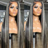 Pre-Plucked Highlight 1B/613 Straight 13X4 Frontal Wig