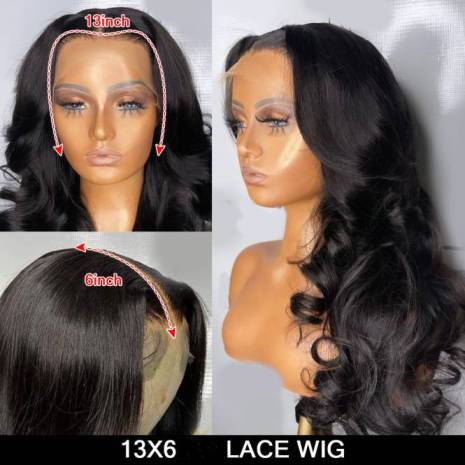 13X6 Pre-Plucked Full Frontal Wig Body Wave