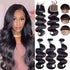 4 Bundles With 4X4 Lace Closure Raw Hair Body Wave