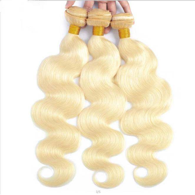mybombhair Peruvian Body Wave Blonde 613 Hair Weave 