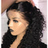 mybombhair Glueless Hd Transparent 13*6 Lace Front Wig Indian Curly 1b  