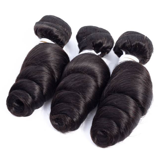 3 Bundles With 13*4 Lace Frontal Closure Eurasian Loose Wave
