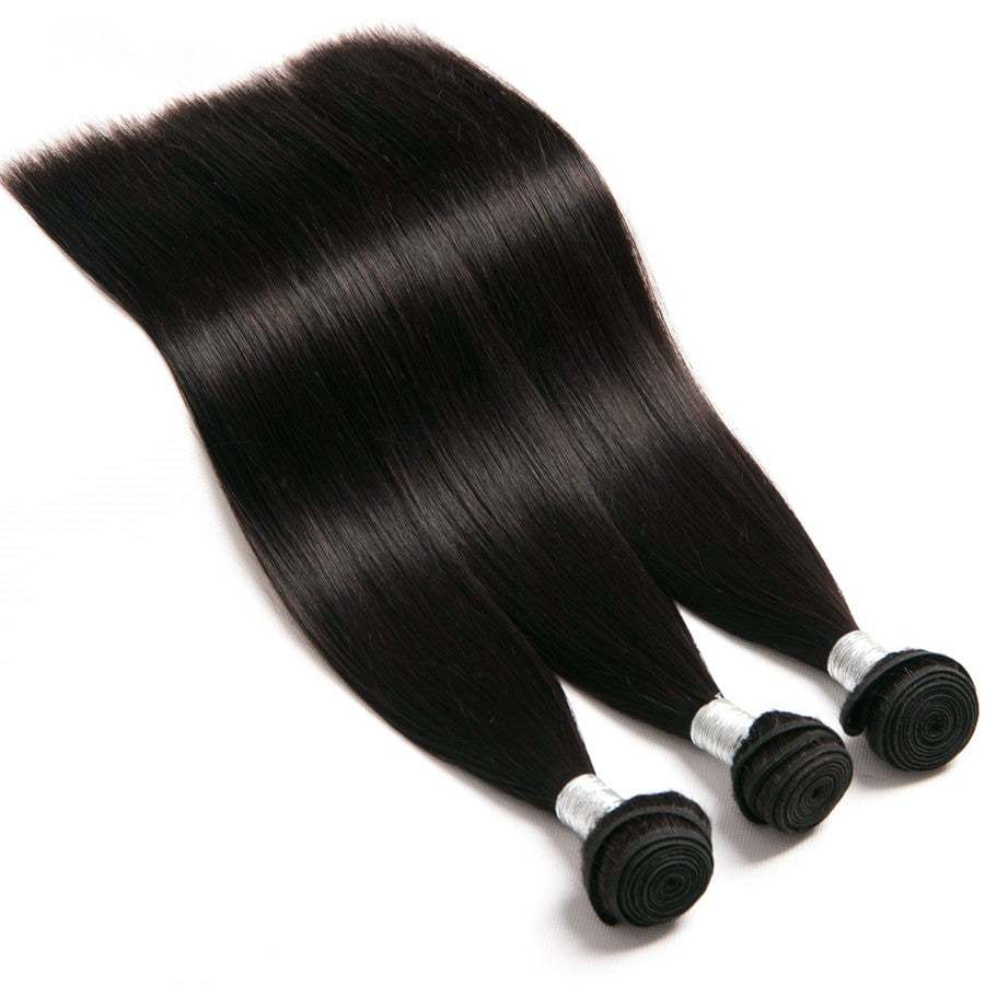 3 Bundles A Lot  8''-30'' Peruvian Straight Virgin Human Hair Weave