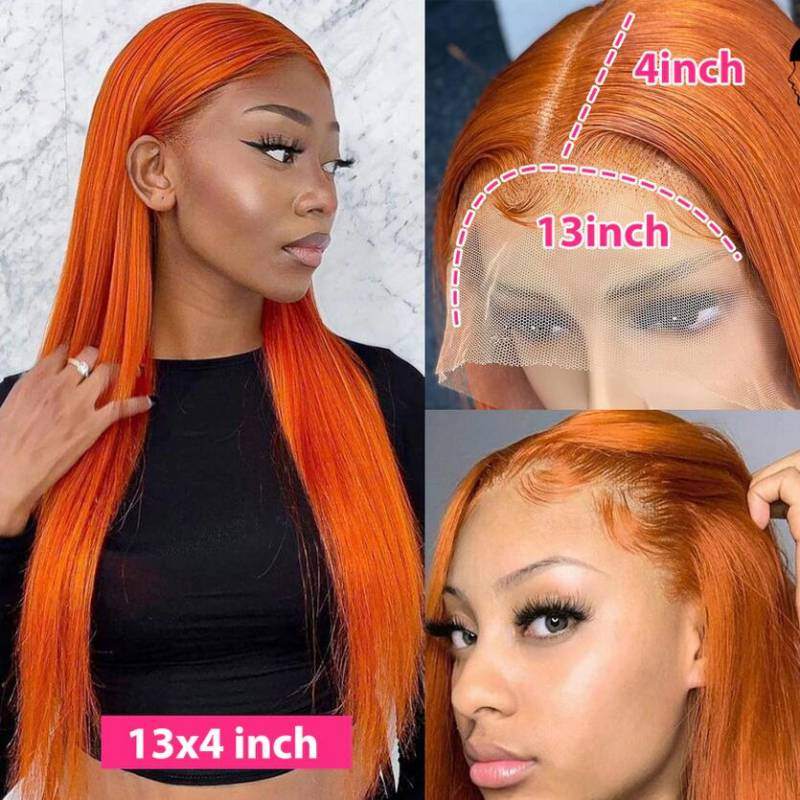 Ginger Pre-Plucked Full Lace Frontal Wig 13X4 Straight
