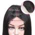 mybombhair 4''*4'' Closure Indian Straight Lace Front Wig Virgin Human Hair