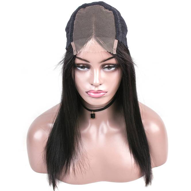 mybombhair 4''*4'' Closure Cambodian Straight Lace Front Wig Virgin Human Hair