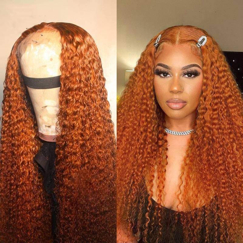 Ginger Pre-Plucked Full Lace Frontal Wig 13X4 Curly