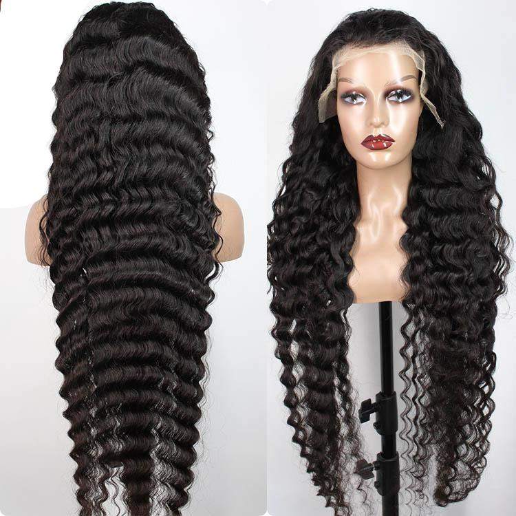 Pre-plucked Pineapple Deep Wave 13X4 Full Frontal Wig