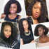 mybombhair 180% Indian Tight Curly Bob Lace Front Wig
